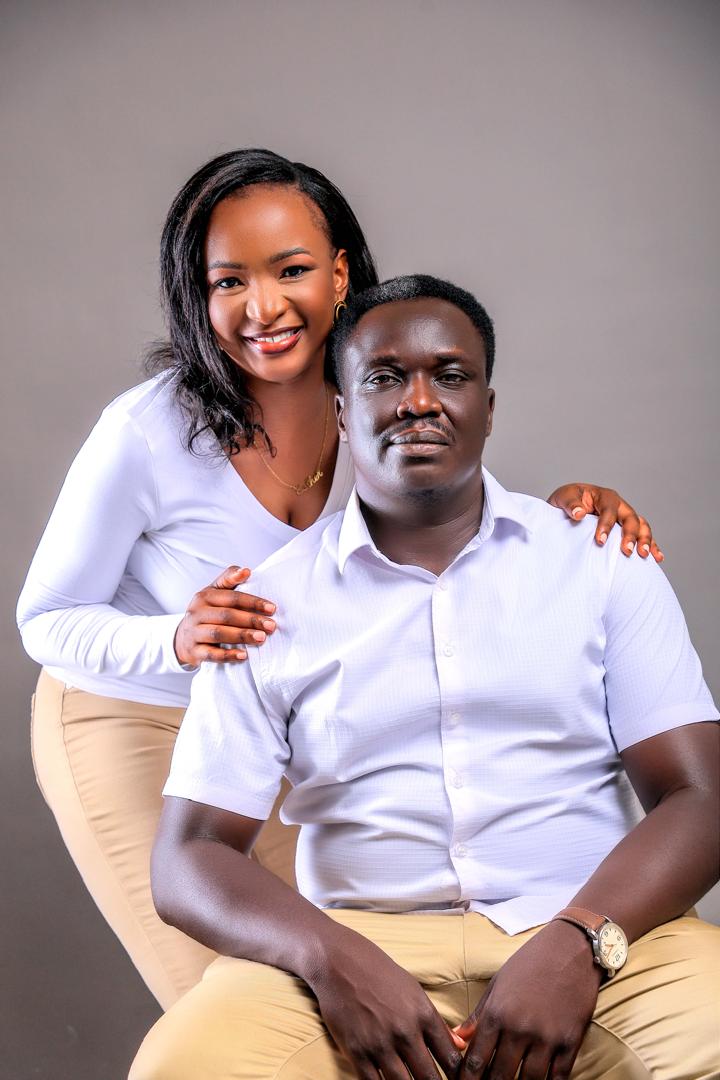 Gregory and Esther in the studio